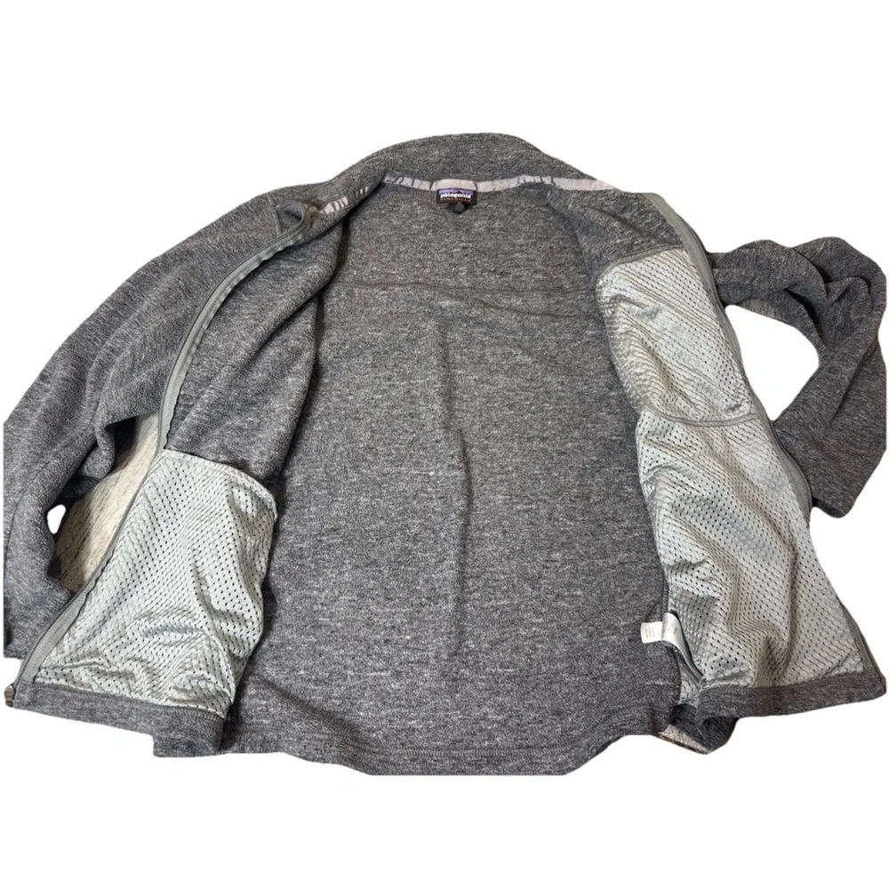 Patagonia Classic Synchilla Fleece Jacket Mens Large Full Zip Grey Gray READ
